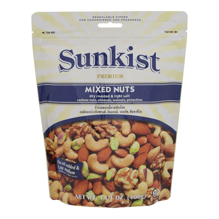 Sunkist Mixed Nuts Dry Roasted and Lightly Salted 400g - ZingStreet Co.,Ltd